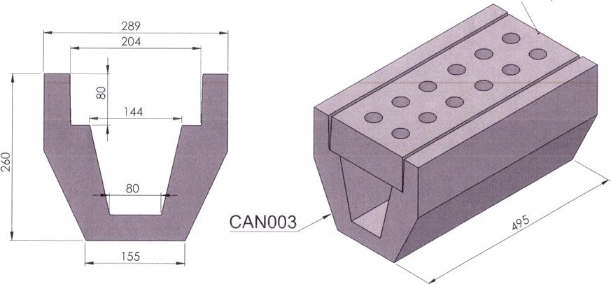 Canaleta CAN003