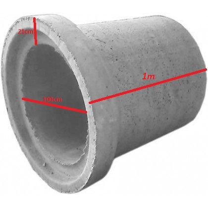 Tubo de concreto 1000