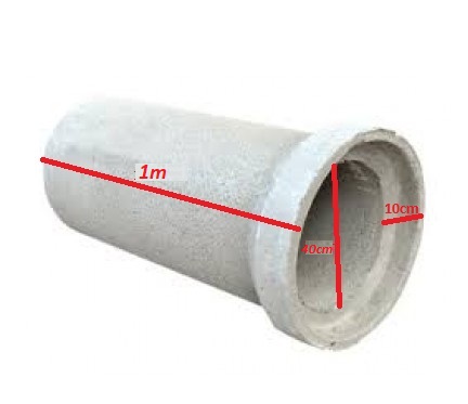 Tubo de concreto 400cm