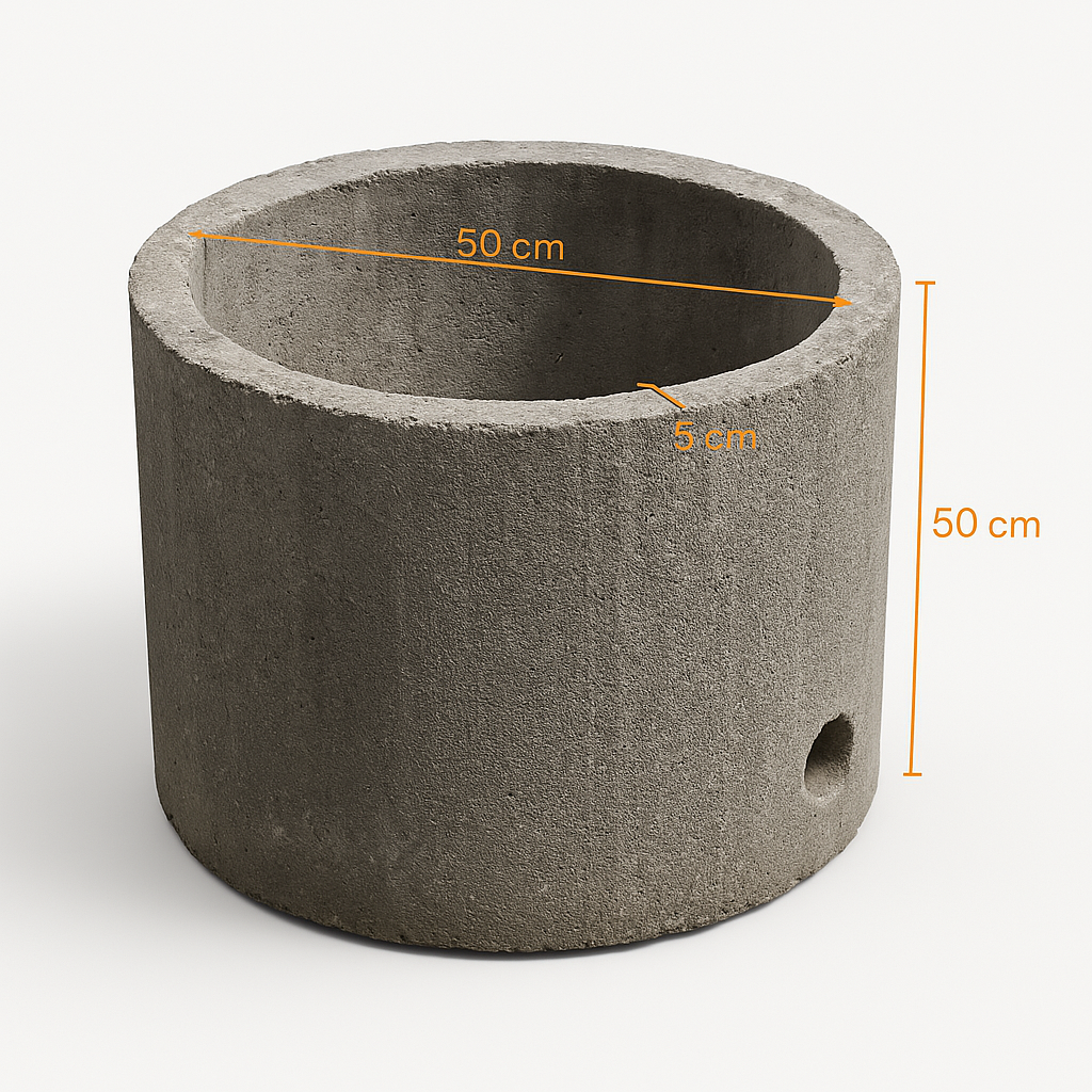 Tubo de concreto 50x50cm